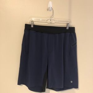 Lululemon Mens 9” Linerless Assert Short - Navy